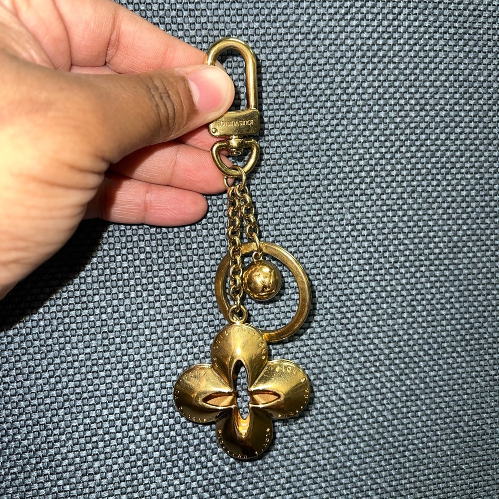 Louis Vuitton Eclipse Flower Key/Bag Charm also known as a Porte Cles Eclipse
